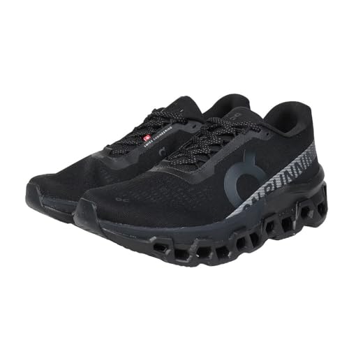 ON Running Cloudmonster 2, Herren Laufschuhe mit Helion™ Superfoam und CloudTec®-Dämpfung, Black-Black, EU 41 US 8