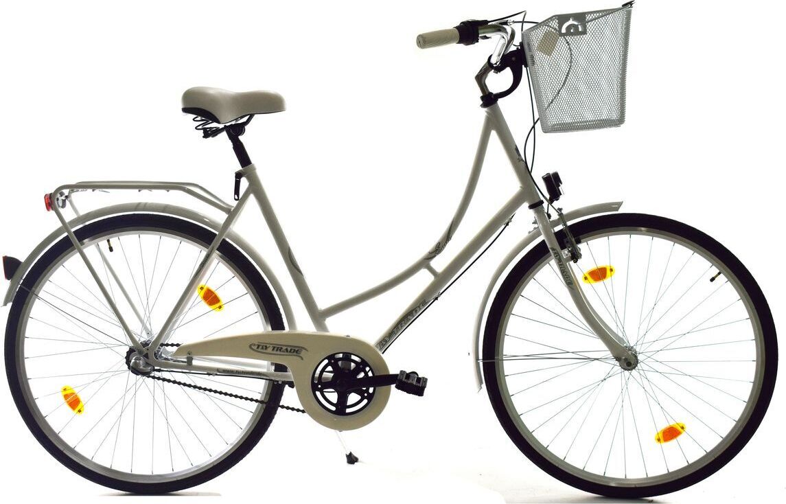 Ty-Trade 28 Zoll Damen City Holland Fahrrad Rad Bike 3 GANG NEXUS Enur Weiß mit 3 Gang Nexus Shimano Nabenschaltung und Rücktrittbremse