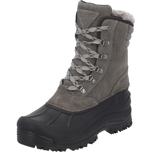 CMP Campagnolo Kinos WP, Herren Wanderschuhe mit Nubukleder, wasserdicht und warmem Fleecefutter, Grau, Größe 42