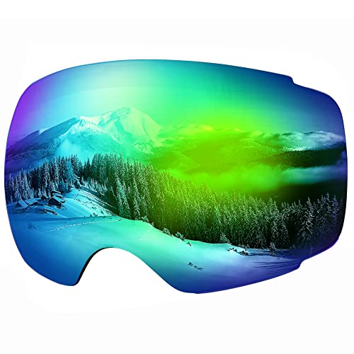 OutdoorMaster Skibrille PRO Ersatzlinse, Anti-Beschlag-Technologie, UV400 Schutz, verschiedene VLTs, mehr als 20 Farben zur Auswahl