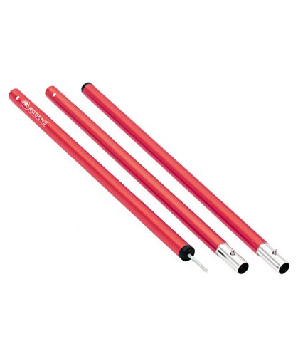 ROBENS Aufstellstange 'Press' Tarpstange, Aluminium, Silber, variabel in der Länge, rutschfester Boden