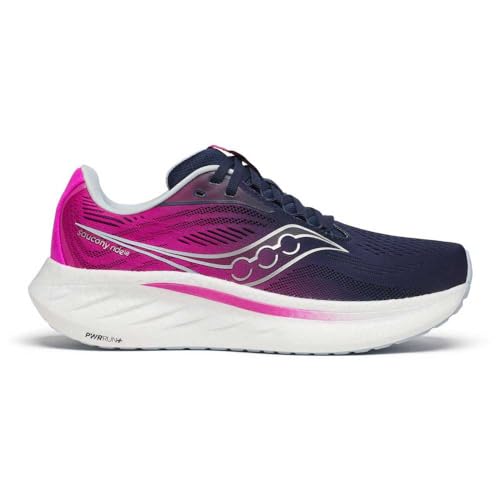 Saucony Ride 18 S11000160, Neutralschuh für Damen mit perfekter Dämpfung und Traktion, atmungsaktives Design
