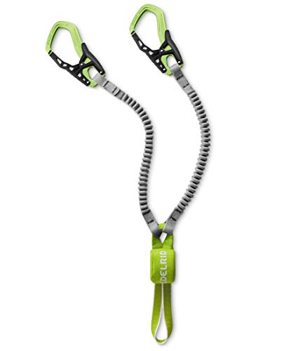 EDELRID Klettersteigset Cable Kit VI (mit großen One Touch II Karabinern) - Kompakte Konstruktion, elastische Äste, neue Norm erfüllt, optimierte One Touch II Karabiner, niedrige Fangstoßwerte, Gewicht: 484 g