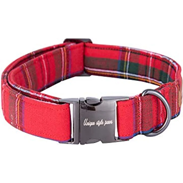 Unique Style Paws Hundehalsband mit Fliege, verstellbar für Hunde und Katzen, XXS, aus Baumwolle, waschmaschinenfest, eleganter D-Ring in einzigartiger Farbe – Bild 4