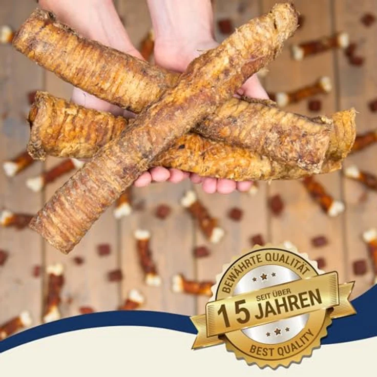 Lyra Pet® 10 kg Rinderstrossen groß getrocknet, natürlicher Kausnack für Hunde, eiweißreich und zahnreinigend – Bild 4