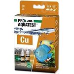 JBL ProAquaTest Cu Kupfer Wassertest-Set für Süß-/Meerwasser-Aquarien und Teiche, inkl. Reagenzien und Glasküvetten, ca. 50 Tests