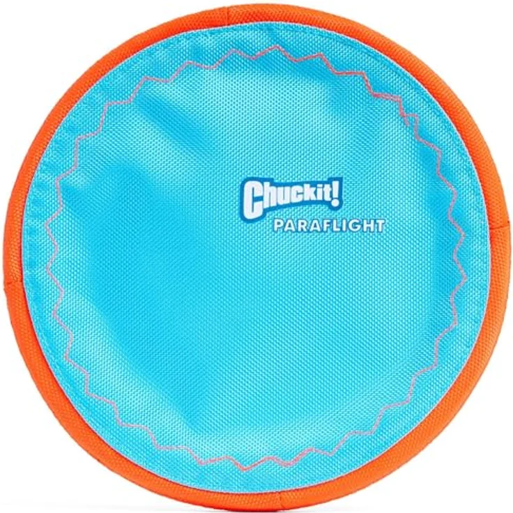 Chuckit! CH221301 Paraflight Large, Hundespielzeug Frisbee mit robustem Nylon, 24,5 cm, unsinkbar und gut sichtbar in Signalfarben – Bild 1