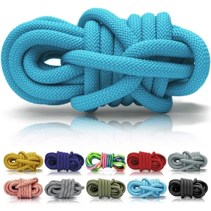 Ganzoo PPM Seil, 5 m starkes geflochtenes Polypropylen-Seil in Himmelblau, 8 mm, ideal für DIY Projekte, Hundeleinen, Halsbänder und Takelungen – Bild 1
