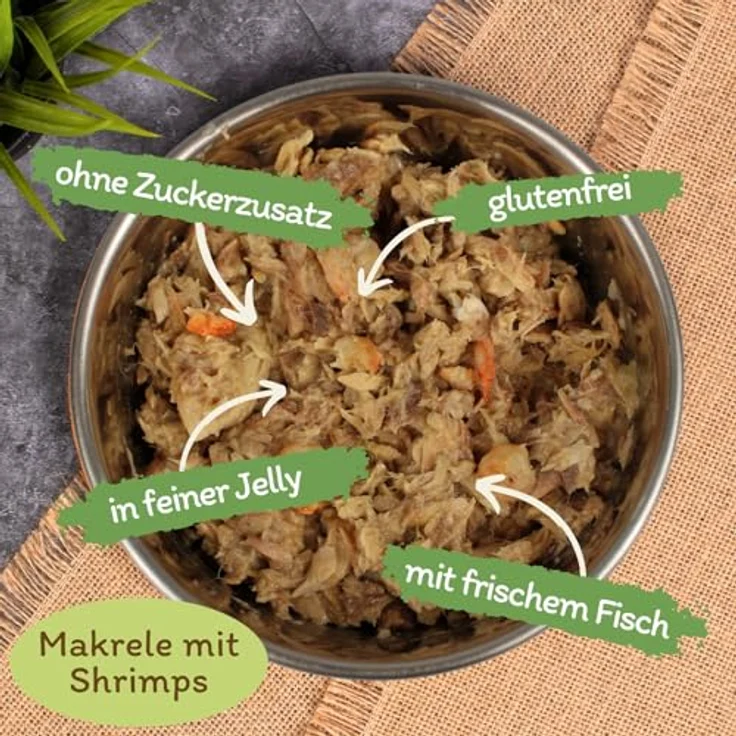 Lyra Pet Lecker.Pet® Surf'n'Turf Pouches Katzenfutter, 24 x 85 g Multipack, getreidefrei & glutenfrei, reich an Proteinen, Nassfutter in feiner Jelly für erwachsene Katzen – Bild 2