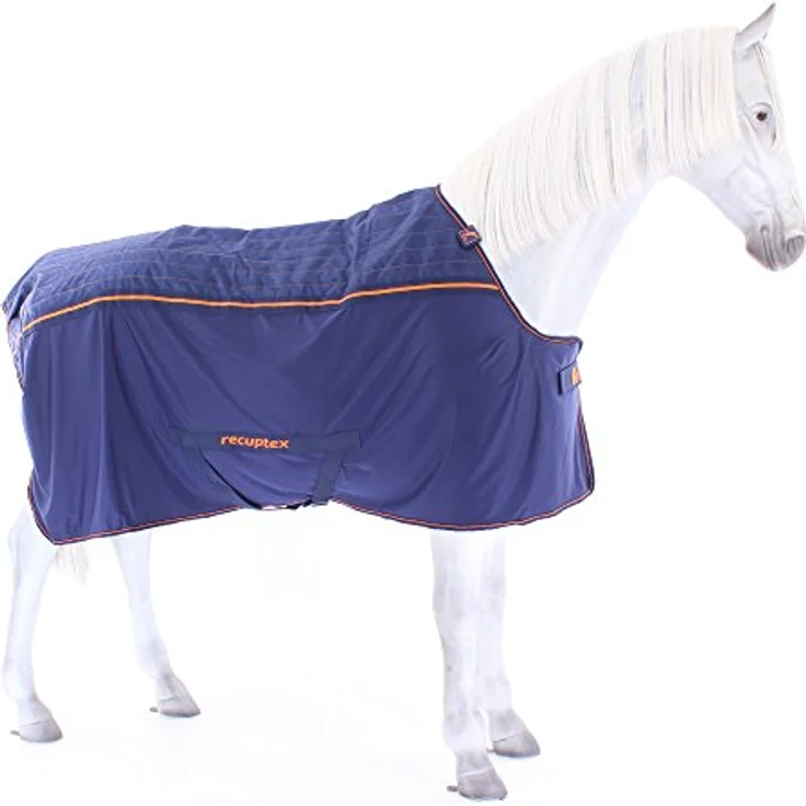 Bucas Recuptex Therapiedecke, Rückenlänge 155 cm, navy/orange – Bild 2