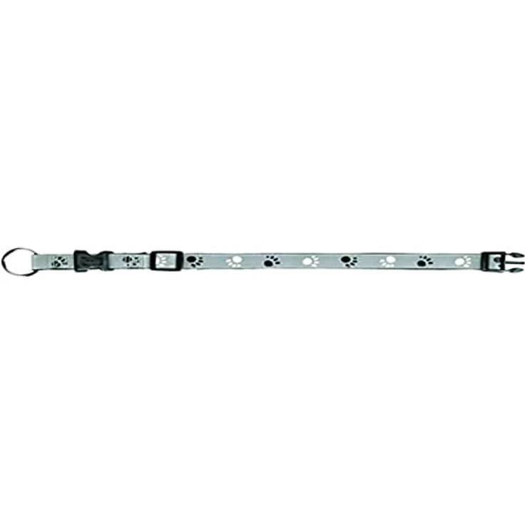 Trixie Silver Reflect Halsband schwarz-silbergrau XS-S: 22-35 cm/15 mm – Bild 2