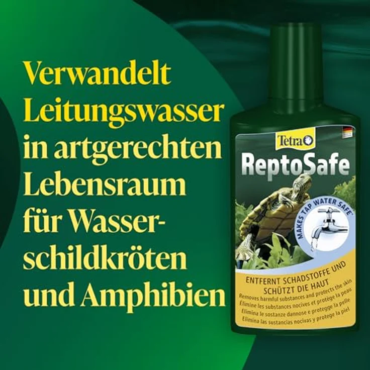 Tetra ReptoSafe Wasseraufbereiter, 250 ml - Neutralisiert Chlor, Chloramin und Schwermetalle, ideal für Aqua-Terrarium und Wasserwechsel – Bild 3