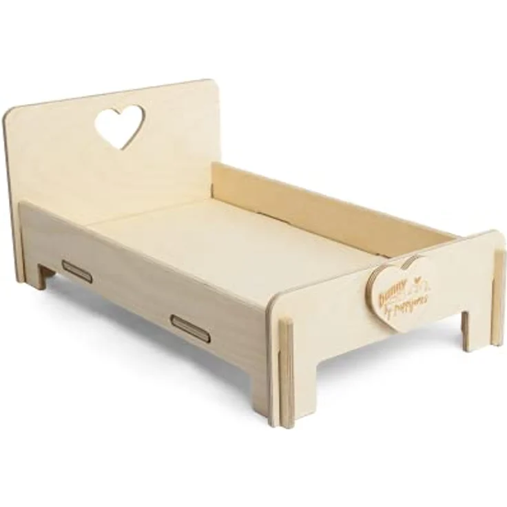 Bunny Nature Tierbett Schlummerkiste aus Birkenholz, erhöhte Liegefläche, 30,7 x 21,5 x 51,8 cm – Bild 2