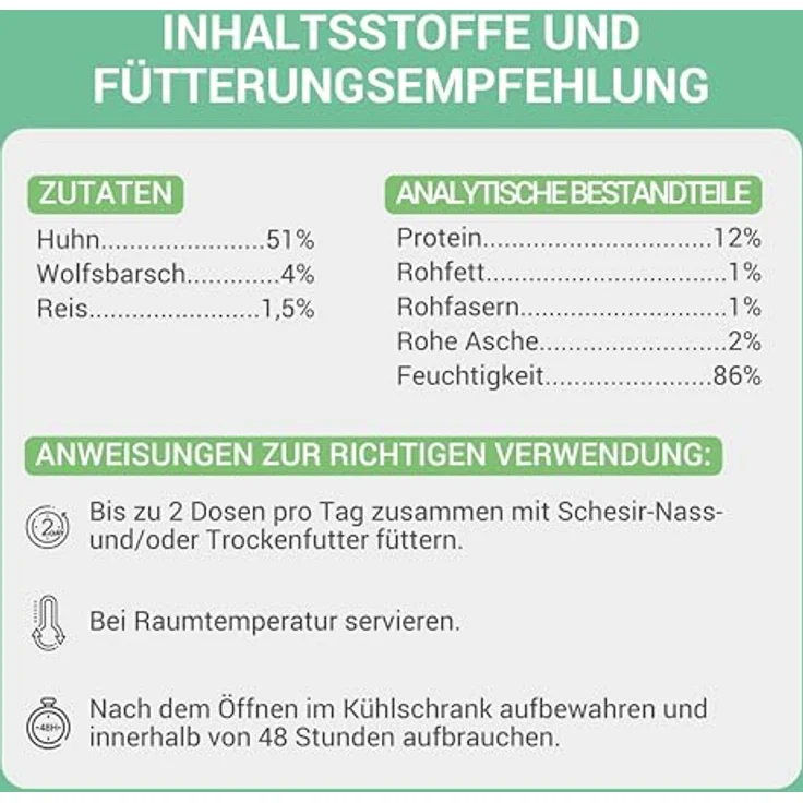 Schesir Hähnchenfilets mit Barsch in Gelee, 100% natürliche Zutaten, ergänzendes Nassfutter für Katzen, Originalrezept, 12 Dosen à 70 g – Bild 2