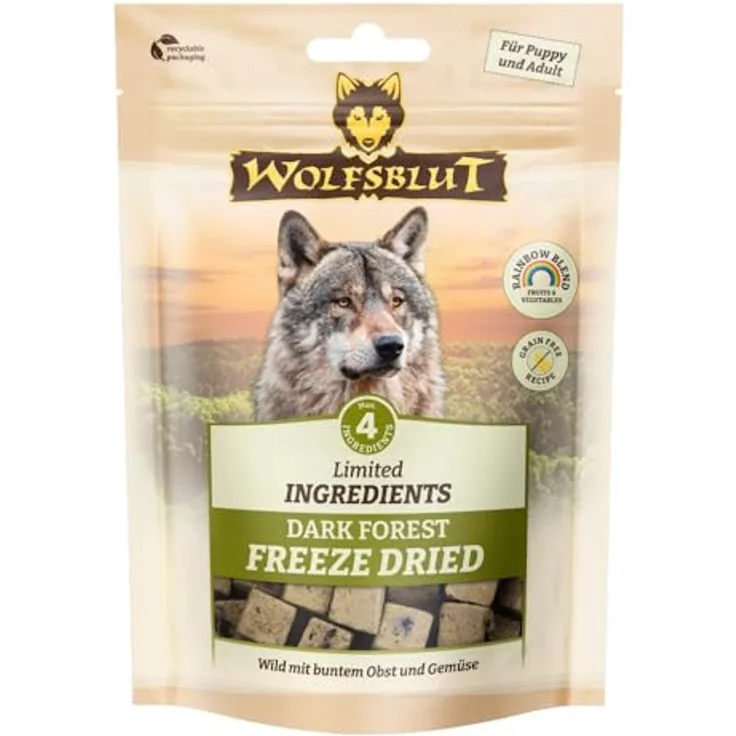 Wolfsblut Freeze Dried Limited Ingredients Dark Forest, Hundesnack für Hunde, 40 g