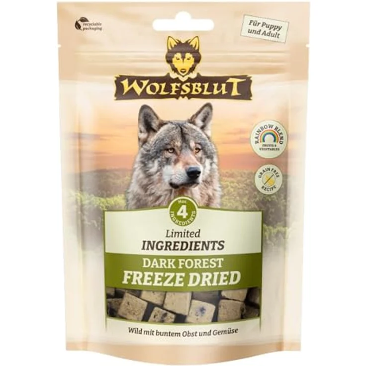 Wolfsblut Freeze Dried Limited Ingredients Dark Forest, Hundesnack für Hunde, 40 g