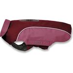 Wolters Regenjacke Easy Rain, Wasserdichte Hundemäntel mit optimalem Regenschutz, dunkelrot, Gr. 28 (Rückenlänge 27-29 cm)