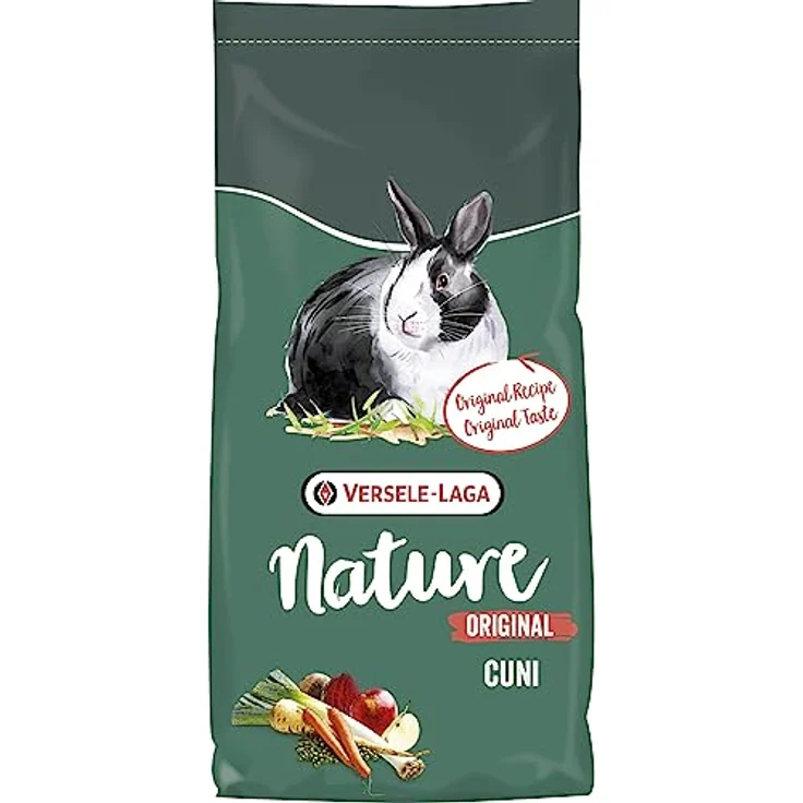 VERSELE-LAGA Nature Original Cuni, komplette Mischung für (Zwerg-)Kaninchen, reich an Ballaststoffen, 9 kg – Bild 1