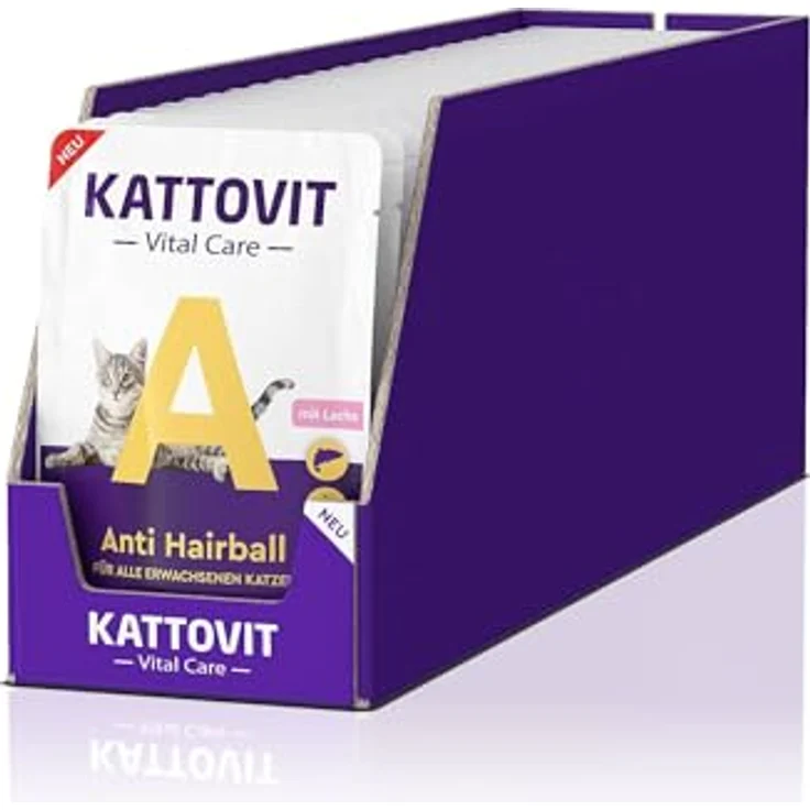 KATTOVIT Vital Care Wellnessbox, Katzen-Nassfutter im Frischebeutel mit Gesundheitsplus, Alleinfuttermittel für ausgewachsene Katzen, 25 x 85 g – Bild 2