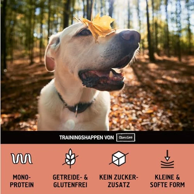 Chewies Monoprotein Trainingshappen für Hunde, getreidefreier Snack mit Pferdefleisch, 300 g, hochverdaulich und ohne Zusatzstoffe – Bild 7