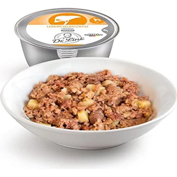 Dr. Link Spezial-Diät Hundefutter für die Leber, Proteinquelle Huhn, Unterstützung der Leberfunktion, 10x125g Schalen – Bild 4