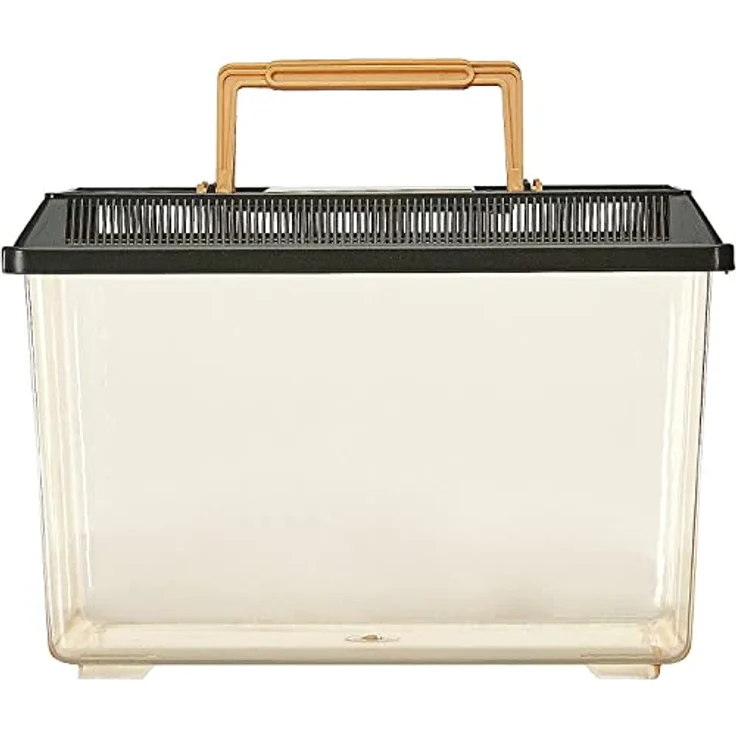 Exo Terra Standard Faunarium Medium, Schwarz - Ideal für Transport und Quarantäne von Terrarientieren, transparente Tür, gute Belüftung, leicht zu reinigen, Abmessungen 30 x 19,5 x 20,5 cm – Bild 3