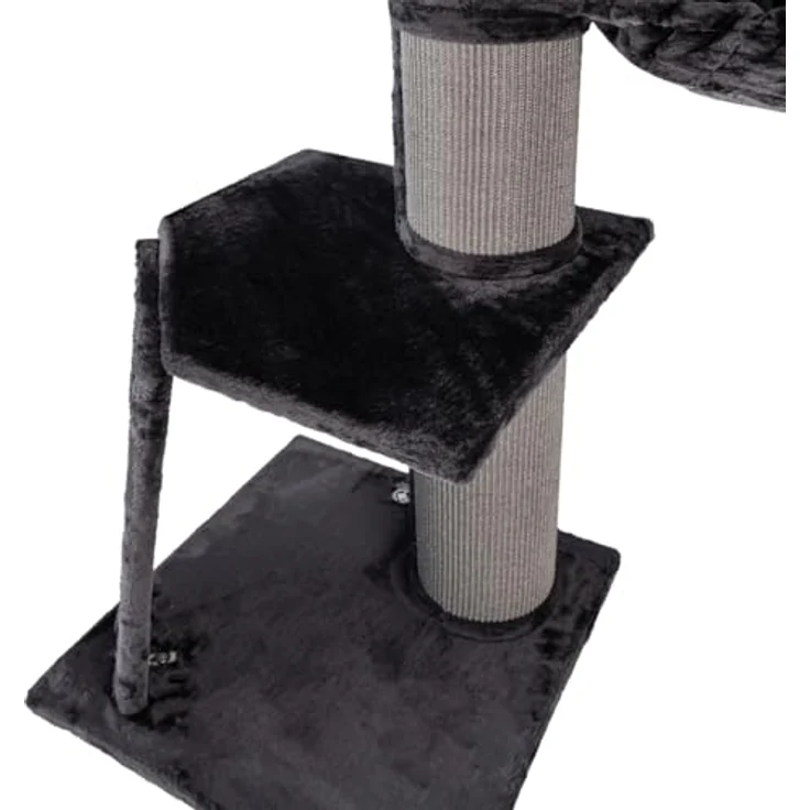 Canadian Cat Company Kratzbaum Regina XL, Kratzstamm für Katzen, anthrazit, 60 x 60 x 165 cm, mit 2 Liegemulden und 20 cm Kratzsäulen – Bild 6