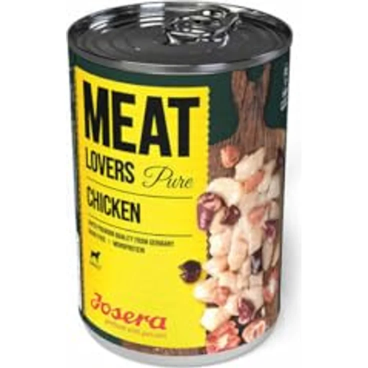 Josera Meatlovers Pure, Hunde-Nassfutter mit 68% Huhn, Monoprotein-Rezeptur, 6 x 400 g – Bild 1
