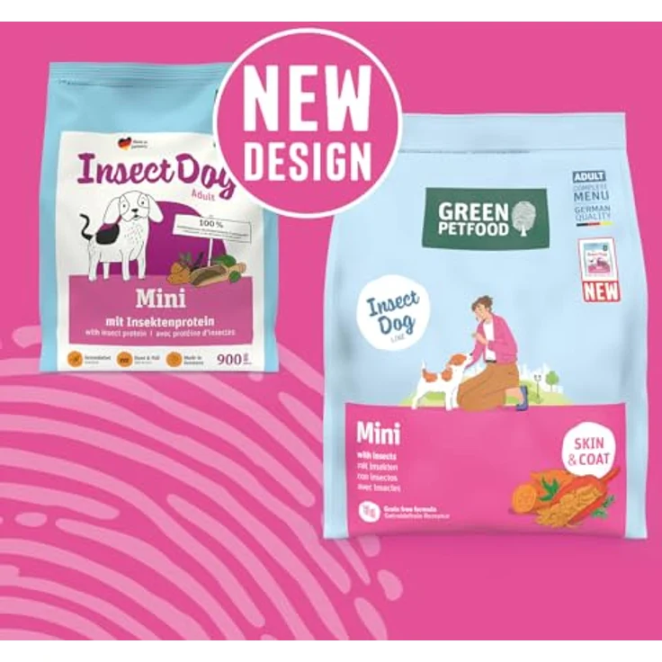 Green Petfood InsectDog Mini, Hunde-Trockenfutter mit Insektenprotein, getreidefrei, 7,5 kg – Bild 2
