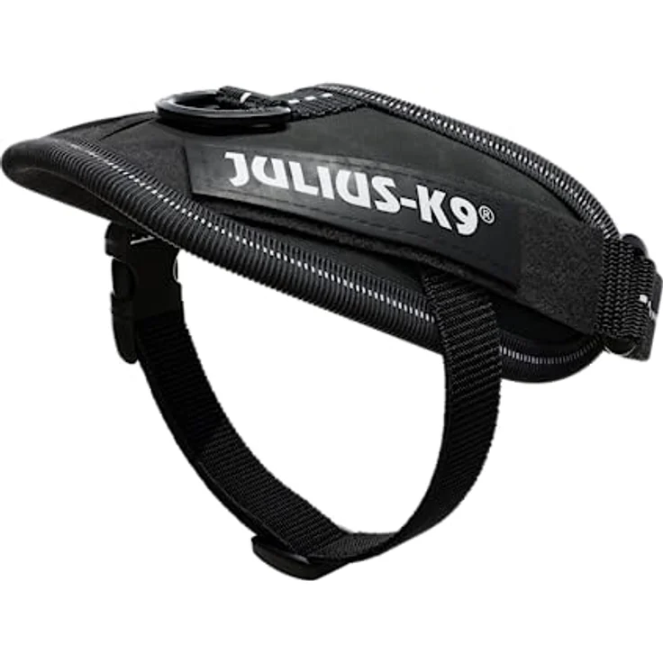Julius-K9 Hunde-Geschirr IDC Powergeschirr schwarz, atmungsaktives Innenfutter, verstellbar, reflektierend, fluoreszierender Schriftzug – Bild 7