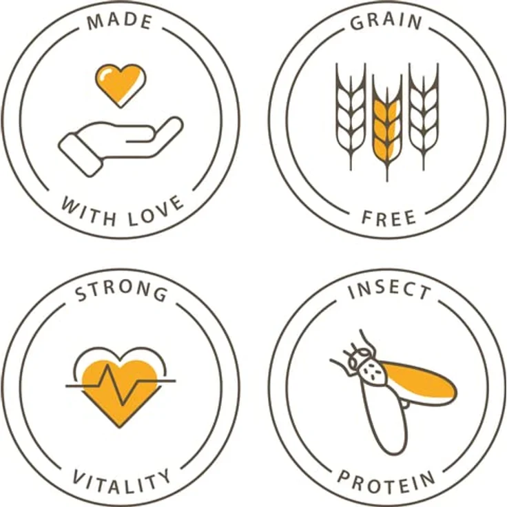 I Love My Cat Hochwertiges getreidefreies Trockenfutter mit frischem Insektenprotein und hohem Omega-3-Gehalt für Katzen - 1,2 kg - Hypoallergen und nährstoffreich – Bild 5