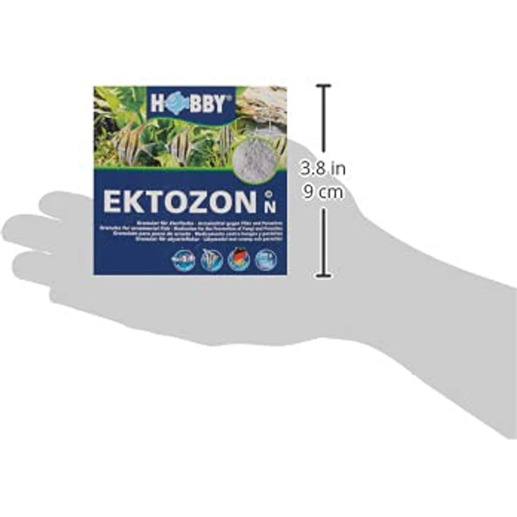 Hobby 51393 Ektozon, Arzneimittel zur Wasseraufbereitung, 500 g gegen Pilzkrankheiten bei Süß- und Seewasserfischen – Bild 5