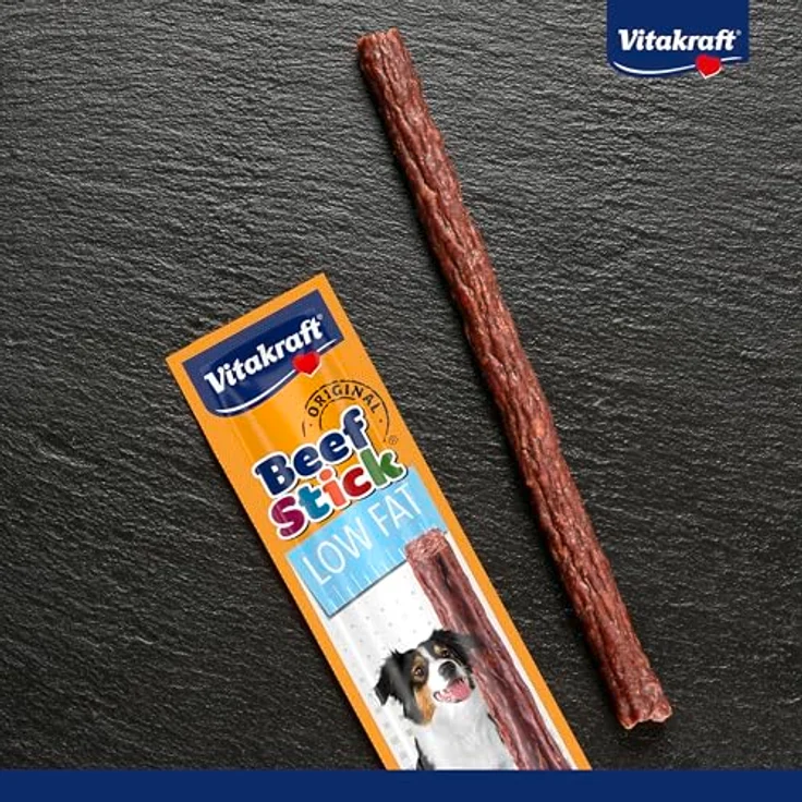 Vitakraft Beef Stick Low Fat, Hundeleckerli für Hunde mit Gewichtsproblemen, ohne Zuckerzusatz, 50x12g – Bild 2