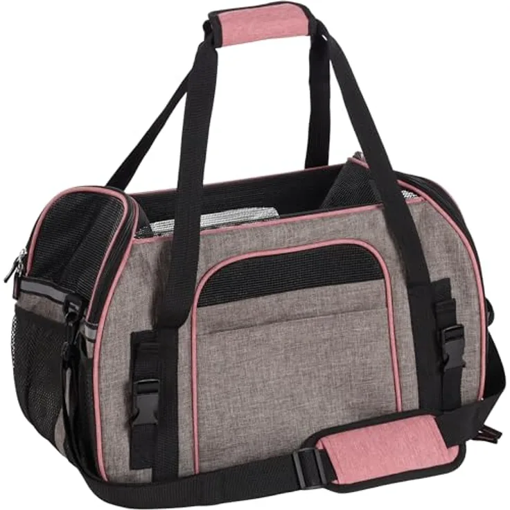 Flamingo Xandor Tiertransporttasche für Hunde, taupe Farbe, strapazierfähig und komfortabel