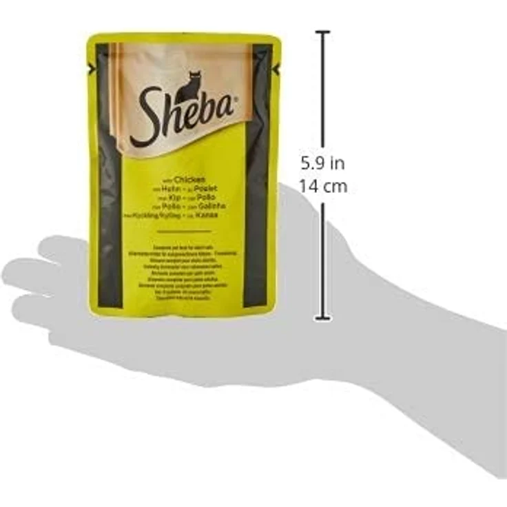 Sheba Auswahl in Sauce, Nassfutter für ausgewachsene Katzen mit Huhn, Truthahn, Ente und Geflügel, 60 Beutel à 85 g – Bild 5