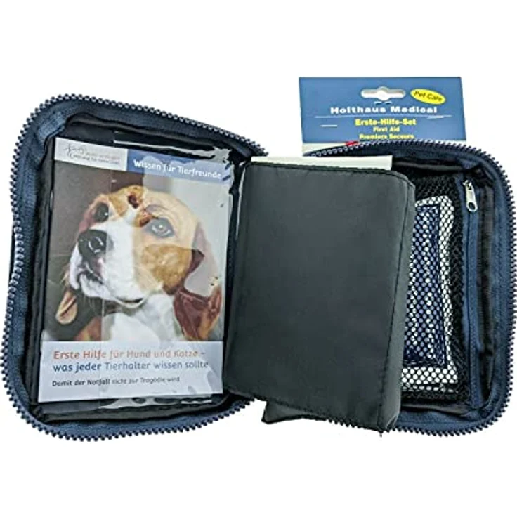 Holthaus Medical Pet Care Erste-Hilfe-Set für Tiere mit 28 Füllteilen, Verbandtasche aus wasserabweisendem Nylon, leicht und tragbar – Bild 5