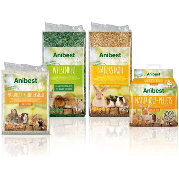 Anibest Naturstroh, Kleintierstreu, 100 % natürliche Einstreu, saugfähig und wärmeisolierend, Made in Germany, 4 kg – Bild 5