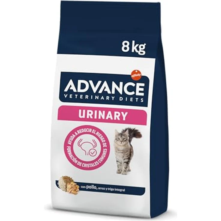 affinity ADVANCE VETERINARY DIETS Urinary Trockenfutter Katze, 8 kg, pH-Wert regulierend, steinbildende Ionen reduzierend, enzymblockierende Wirkung – Bild 1
