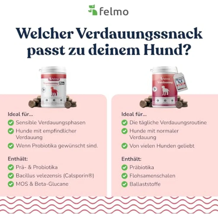 felmo Verdauung Pro (Probiotic) Snacks für Hunde, getreidefrei & zuckerfrei, 180g – Bild 2
