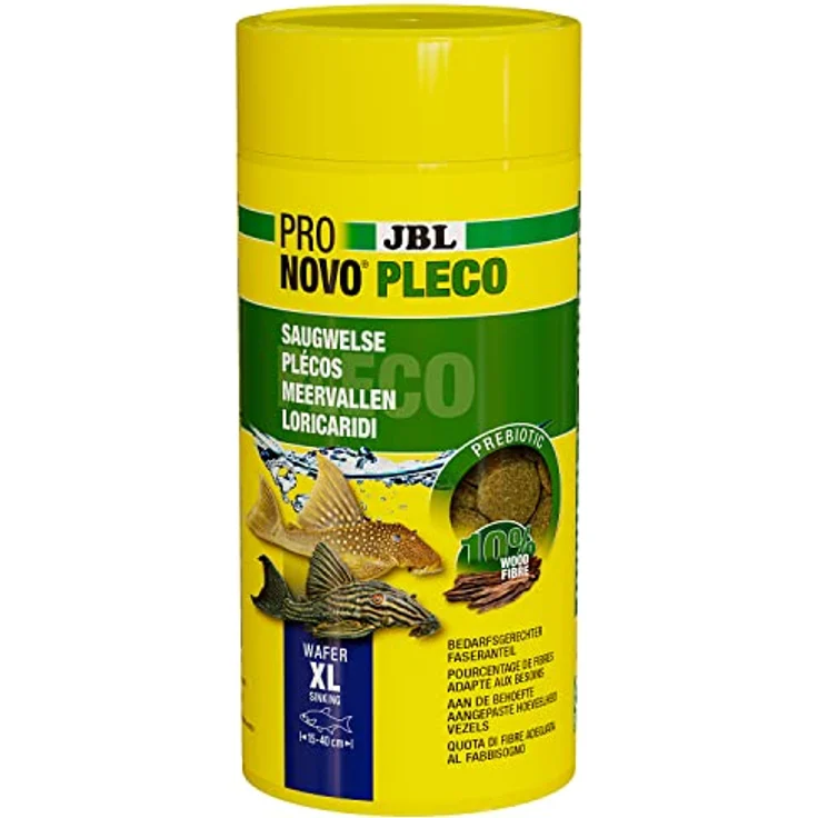 JBL PRONOVO PLECO WAFER, Fischfutter für große Saugwelse, Größe XL, 1000 ml, naturbelassene Rohstoffe – Bild 1