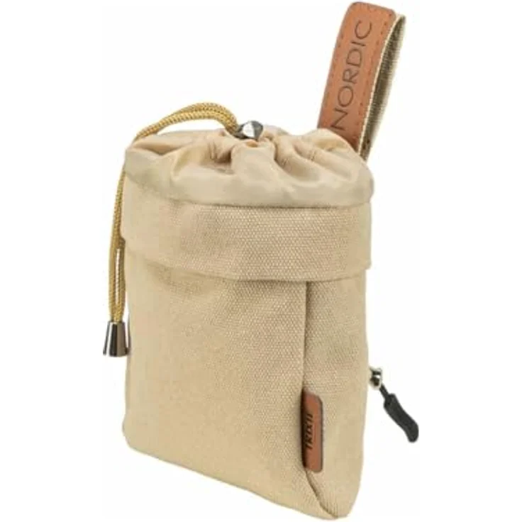 TRIXIE Leckerlibeutel BE NORDIC, Snack-Tasche aus Baumwolle/Polyester, Ø 10 x 14 cm, sand – Bild 5
