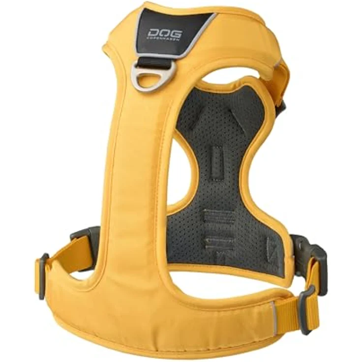 DOG Copenhagen Comfort Walk Pro Hundegeschirr, Lemon, S, ergonomisches Design mit reflektierendem 3M-Besatz, leicht und wasserabweisend – Bild 2