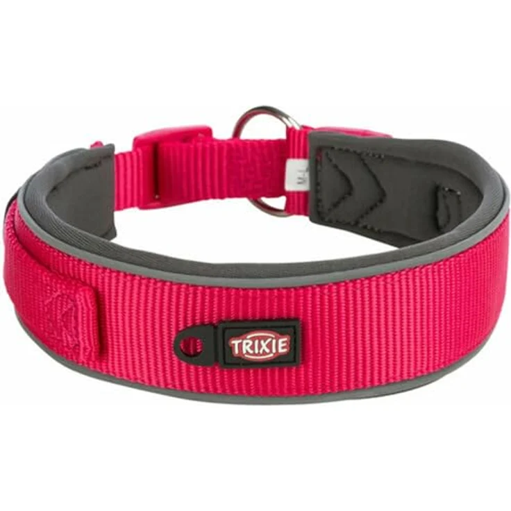 TRIXIE Prem Halsband, extra breit, S-M, 33-42 cm, Neopren gepolstert, Fuchsia – Bild 4