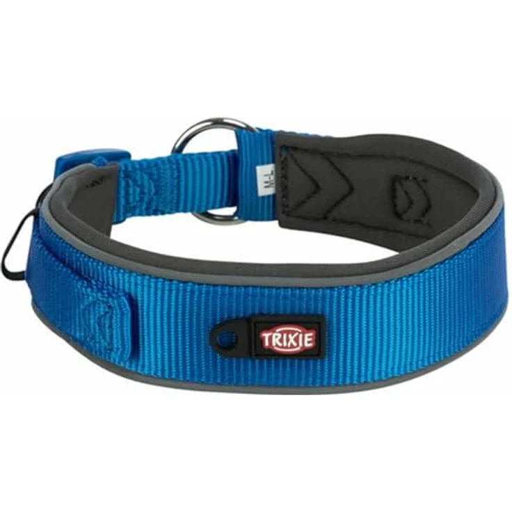 Trixie Premium-Hundehalsband, Graphit und Kobaltblau, M/L, verstellbar von 40-48 cm – Bild 4