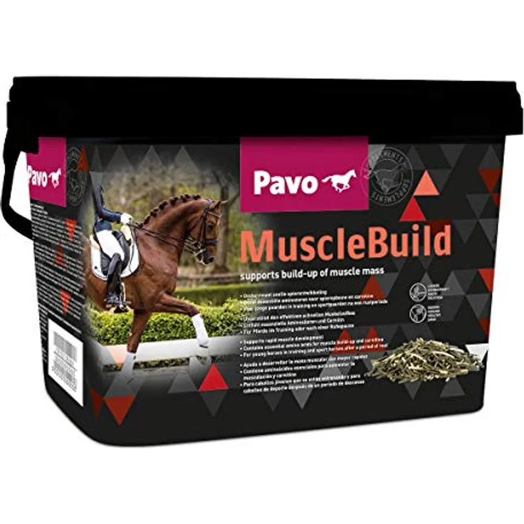 Pavo MuscleBuild, Pferdefutter zur Unterstützung des Muskelaufbaus, glutenfrei, 3 KG – Bild 1