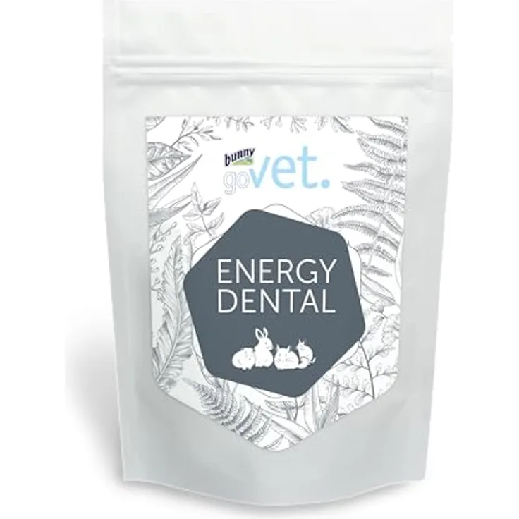 Bunny Nature goVet Energy Dental, 1,2 kg, Alleinfuttermittel für Kleintiere, ohne Zucker und Zusatzstoffe, fördert gesunden Körpergewichtsbauf