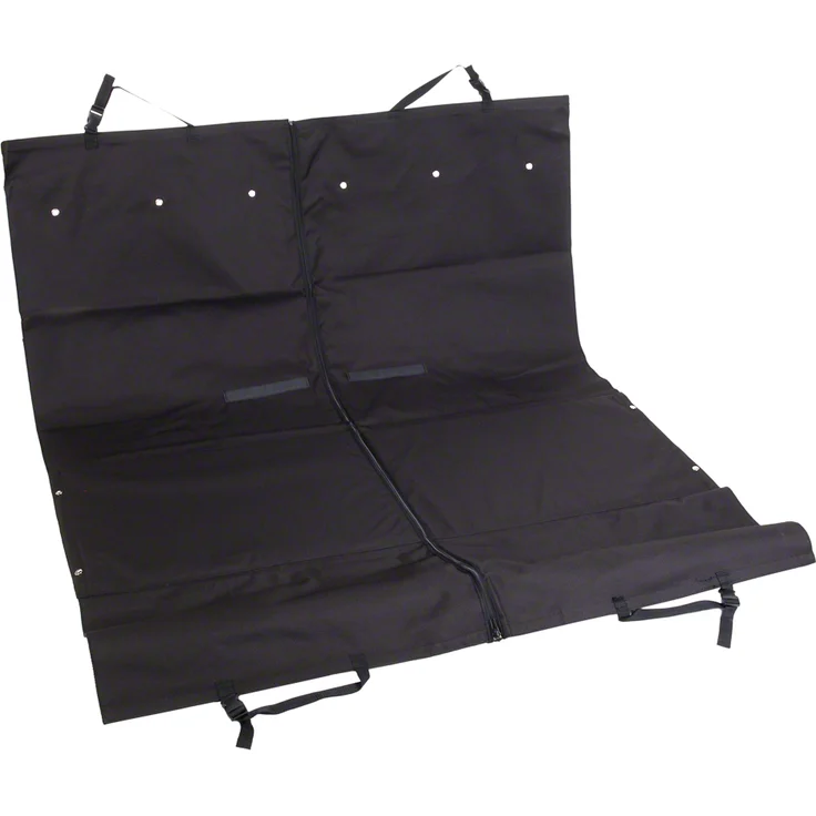 Kleinmetall Autoschondecke Bridge, L 167 x B 138 cm mit anpassbaren Stützplatten und Beinfreiheit für mitfahrende Personen – Bild 1