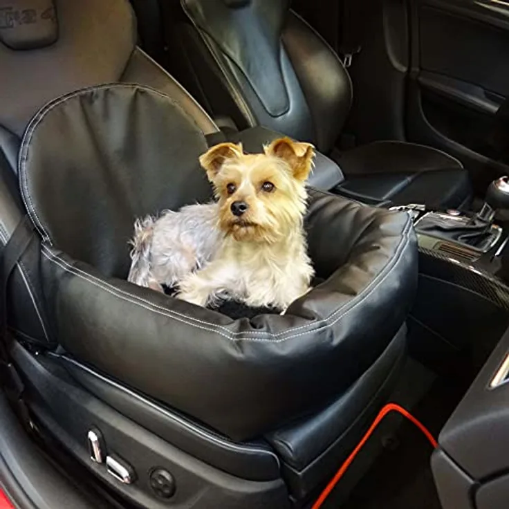 Hossi's Wholesale Tierbett Leder-Look Autositz für Hund oder Katze, kompakt und leicht zu reinigen, kompatibel für Audi A1