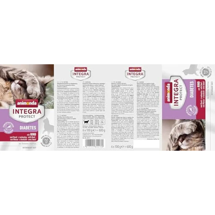 animonda INTEGRA PROTECT Diabetes mit Rind, Katzen-Nassfutter ohne Konservierungsmittel, 6x100g – Bild 7