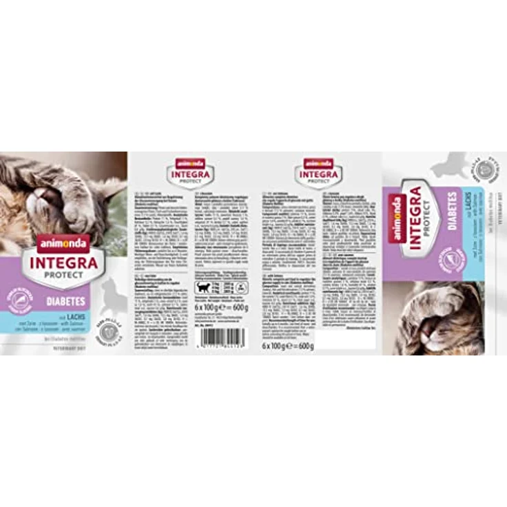 animonda INTEGRA PROTECT Diabetes, Katzen-Nassfutter mit Lachs, 6x100g – Bild 3